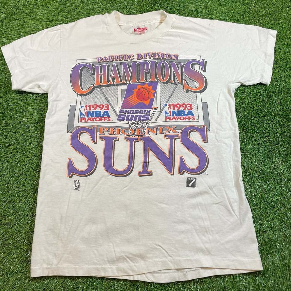 Vintage 1993 Phoenix Suns Pacific Division Champions NBA T-Shirt Medium